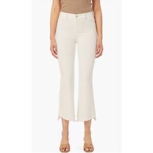 NWT DL1961 Bridget Instasculpt High Waist Ankle Bootcut Jean Milk Frayed Size 31